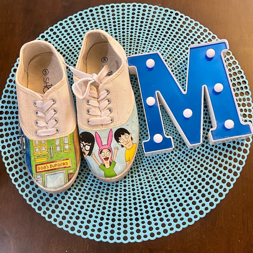 Bob's Burger's Shoes, Size 5; Used.